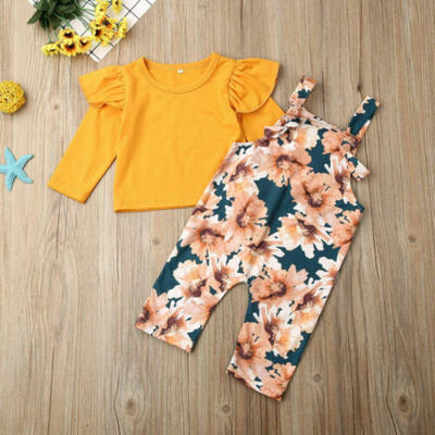 

Newborn Infant Floral Baby Girl Romper Bodysuit Jumpsuit Outfit Clothes Set