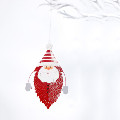 

Gobestart Christmas Ornament Wrought Iron Leaves Painted Pendant Christmas Tree Ornaments