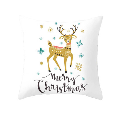

Christmas Cartoon Pillowcase Sofa Xmas Cushion Cover Throw Home Decor Pillow Case Gift