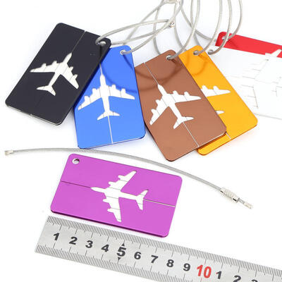 

Greensen 7pcsset Aluminium Alloy Travel Luggage Bag Tags Identifier Tags Travel Labels Accessories