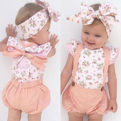 

Baby Girls Newborn Clothes Cotton Romper Bodysuit Jumpsuit Summer Outfits Set