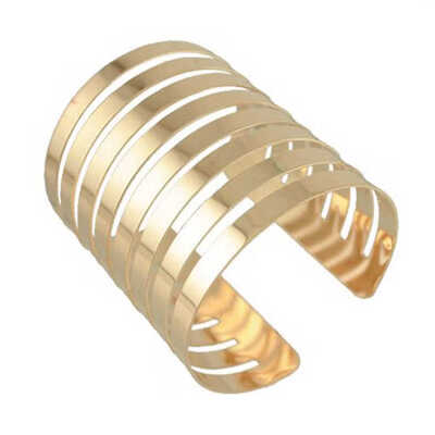 

Opening Style Women Girl Bracelet Bangles Alloy Plating Fashion Wristband Chain Cuff Jewelry