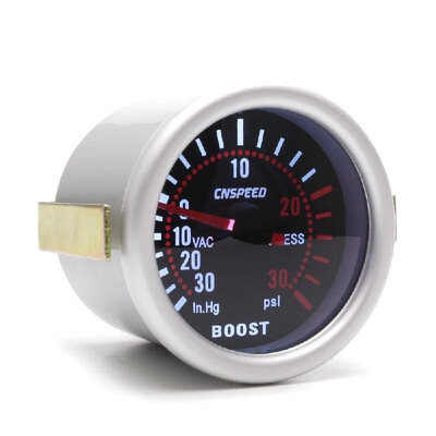 

52mm 12V LED 0-30 inHg 0-30 PSI Car Turbo Boost Gauge Meter with Sensor for Auto Truck
