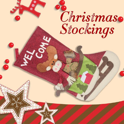 

Christmas New Style Creative Christmas Candy Bag Christmas Socks Gift Bag Christmas Tree Pendant Christmas Decoration For Christm