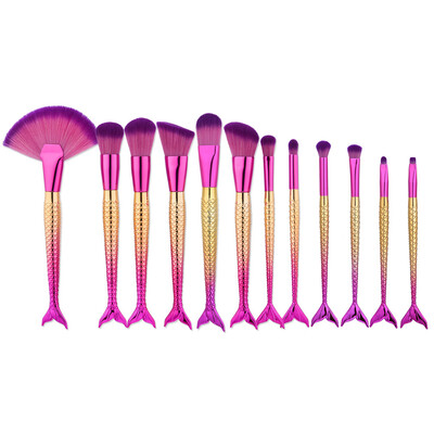 

〖Follure〗12PCS Kabuki Make up Brushes Set Makeup Foundation Powder Blusher Face Brush
