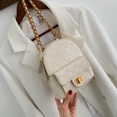 

Small bag female new Korean version of the wild chain small square bag rhombic chain shoulder Messenger bag