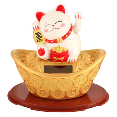 

Lucky Cat Wealth Waving Hand Fortune Welcome Craft Shop Hotel Decor