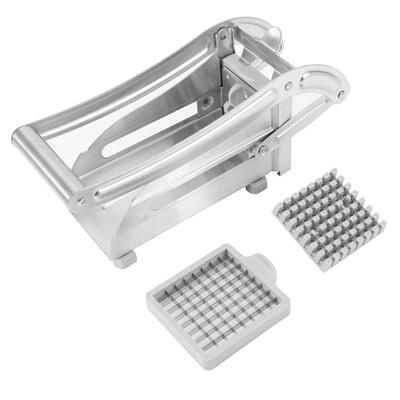 

Stainless Steel French Fry Cutter Potato Vegetable Slicer Chopper Dicer 2 Blades Chip Cutter French Fry Potato Cutter