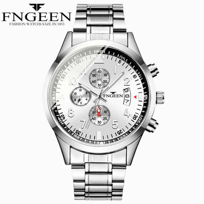 

Stainless Steel Luxury Men Fashion Military Army Analog Sport Quartz Wrist Watch