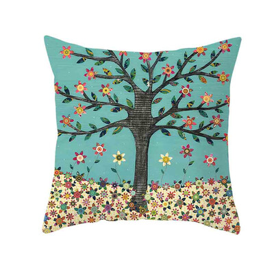 

〖Follure〗Natural Pattern Printing Dyeing Sofa Bed Home Decor Pillow Cover Cushion Cover