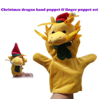 

Tailored 2Pcs Christmas Soft Animal Hand Finger Puppet Baby Infant Kid Toy Plush Toys A