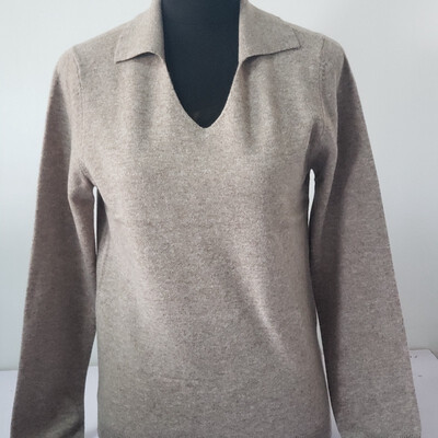 

Goat Republic V-neck polo pullover womens sweater 6640