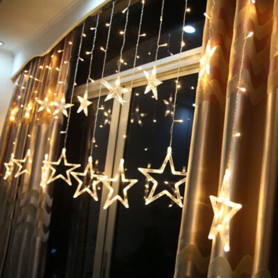 

〖Follure〗25M 138LED Star Christmas Wedding Party Xmas Curtain Fairy String Lights Holid