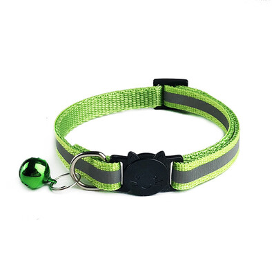 

10pcs Reflective Cat Collars Safety Quick Release with Bell- Adjustable 19-32cm