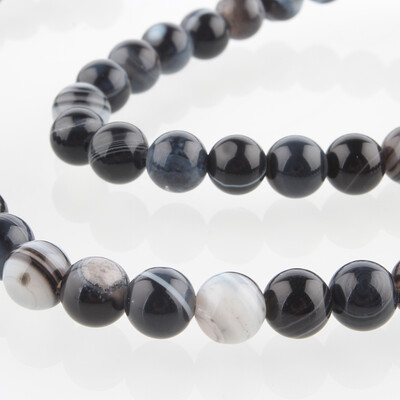 

Natural Gemstone Agate Round Bead Strands Dyed Black 6mm Hole 1mm about 63pcsstrand 1535"