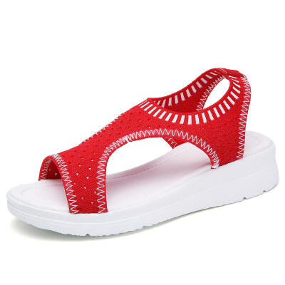 

2019 women flat sandals shoes women woven wedge sandals shoes ladies beach summer slingback sandals flipflops shoes size 35-43