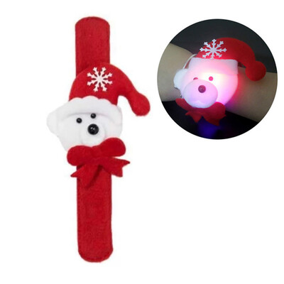 

Tailored Christmas Bear Pat Clap Bracelet Kids Band Christmas Soft Circle Wrist Gift Toy