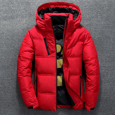 

Mens Winter Ultralight Duck Down Jacket Thicken Hooded Puffer Warm Outwear Coat