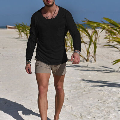 

Fashion Mens Slim Fit O Neck Long Sleeve Muscle Tee T-shirt Casual Tops Blouse