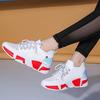 

YAGEYAN summer new dance shoes womens square dance shoes soft bottom trolling shoes breathable mesh dance shoes 4242