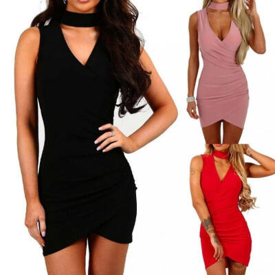 

Women&39s Bandage Bodycon Sleeveless Evening Party Cocktail Club Short Mini Dress