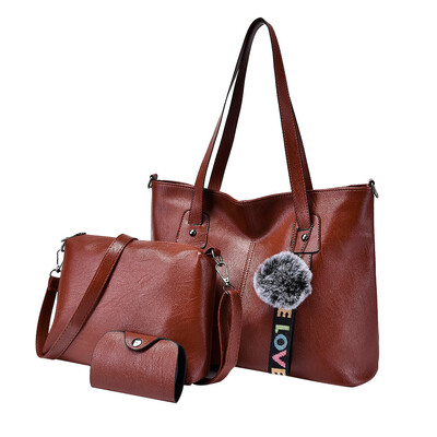 

Tailored Retro Composite Bag Shoulder Crossbody Handbag Phone Bag For Women Girls 3Pcs