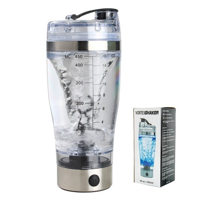 

450ml Fitness Electric Protein Shaker Bottle Electric Mixer Cup Portable Drink Water Drinkware