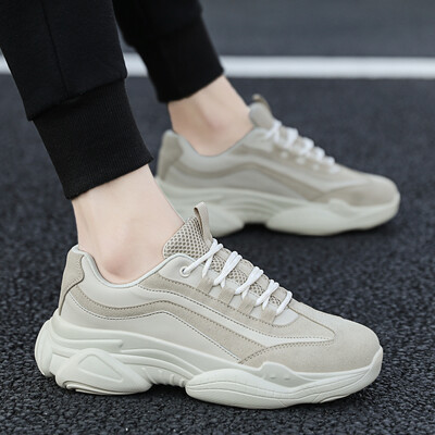 

White Mens Shoes Spring New Ins Shoes Mens Trendy Shoes Old Dad Shoes Korean Edition Leisure Sports Small White Shoes