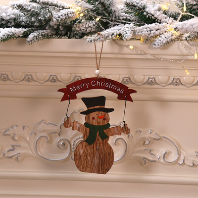 

Gobestart Christmas Wooden Pendant Childrens Gift Christmas Tree Tag Scene Decor Pendant