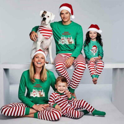 

CHRISTMAS FAMILY ELK PYJAMAS PJS KIDS BOYS GIRLS MUMS DADS GRANDAD NANNA XMAS