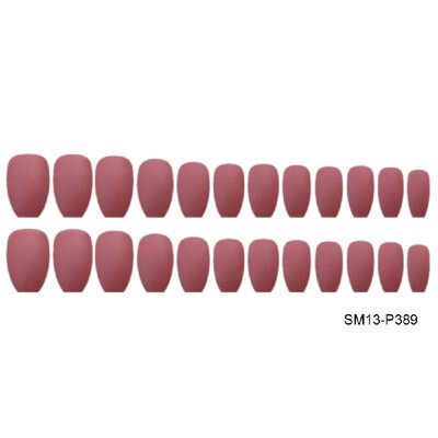 

24pcs Colorful Coffin Nails Matte False Nails Frosted Press On Nails Full Cover Medium Ballerina Artificial Nails Art Tips