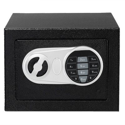 

17E Digital Safe-Electronic Steel Safe with Keypad2-Keys for HomeBlack