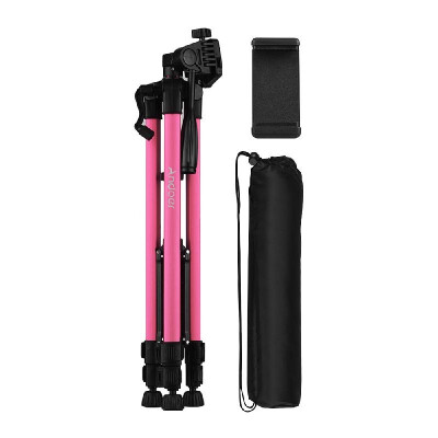 

Andoer Lightweight Photography Tripod Stand Aluminum Alloy 3kg Load Capacity Max Height 135cm53in with Carry Bag Phone Holder fo