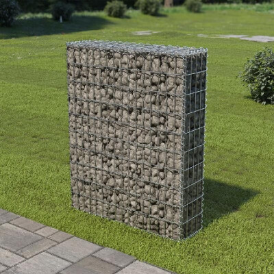 

Gabion Wall with Covers Galvanized Steel 315"x787"x394"