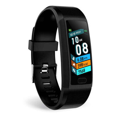 

114 Inch Color Screen Smart Bracelet USB Charging Fitness Tracker Blood Pressure Heart Rate Monitor For Adults