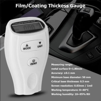 

Digital LCD Paint Coating Thickness Gauge Probe Tester Meter Measuring Tool UK