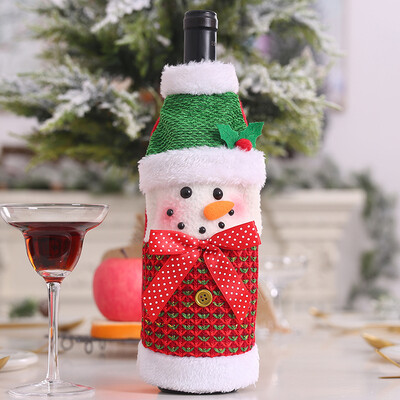 

Merry Christmas Santa Wine Bottle Cover Holder Xmas Dinner Party Table Decor