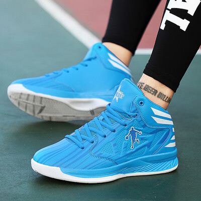 

Mens non-slip high-top basketball shoes mens shock-absorbing boots sneakers