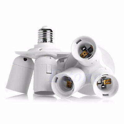 

34 in 1 E27 Base Light Lamp Bulb Adapter R Holder Socket Splitter for Softbox Number 1 3 in 1 Number 24 in 1