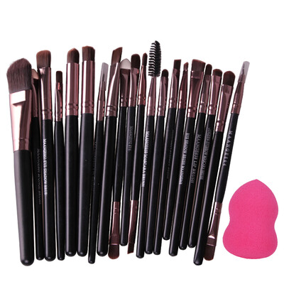 

20pcs Cosmetic Contour Blush Brush Foundation Sponge Puff Tool Set