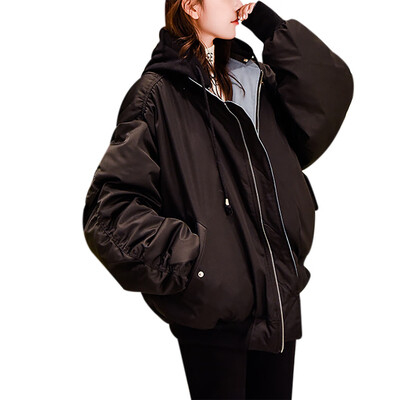 

Toponeto Women Solid Casual Thicker Winter Warm Jacket Short Overcoat