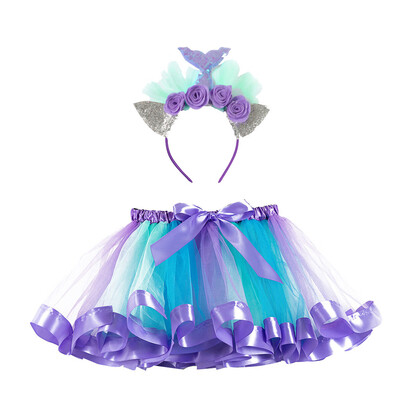 

Girls Kids Tutu Party Dance Ballet Toddler Baby Costume SkirtHeadband Set