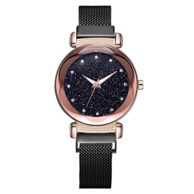 

Luxury Rose Gold Women Watches Starry Sky Magnetic Female Wristwatch Rhinestone Clock relogio feminino montre femme 533