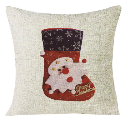 

Tailored Xmas Christmas Socks Sofa Home Decoration Festival Pillow Case Cushion Cover