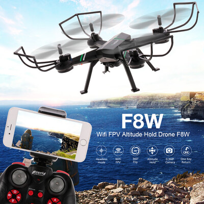 

Florld F8W 03MP Camera Wifi FPV Drone Altitude Hold Headless Mode 3D Flip One Key Return RC Quadcopter Kids Gift