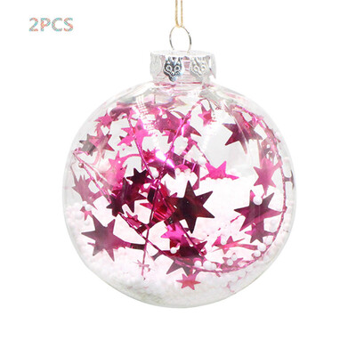 

Tailored 2PCS Christmas Tree Pendant Hanging Home Ornament Christmas Decoration Ball