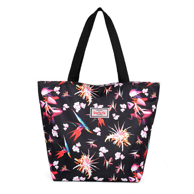 

Large bags of middle-aged&old womens bags large capacity printing single shoulder bags light stools mother bags canvas b