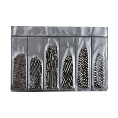 

Toponeto Fashion Nail Art Rhinestones Glitter Steel Bal Tips Mixed 3D Tips DIY Decoration