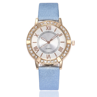 

Belt watch multicolor Roman scale diamond watch