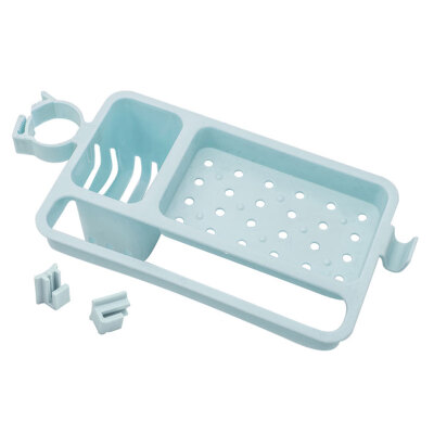 

Kitchen Faucet Drain Rack Kitchen Sink Rag Bath Holder Soap Storage Box Kitchen Supplies